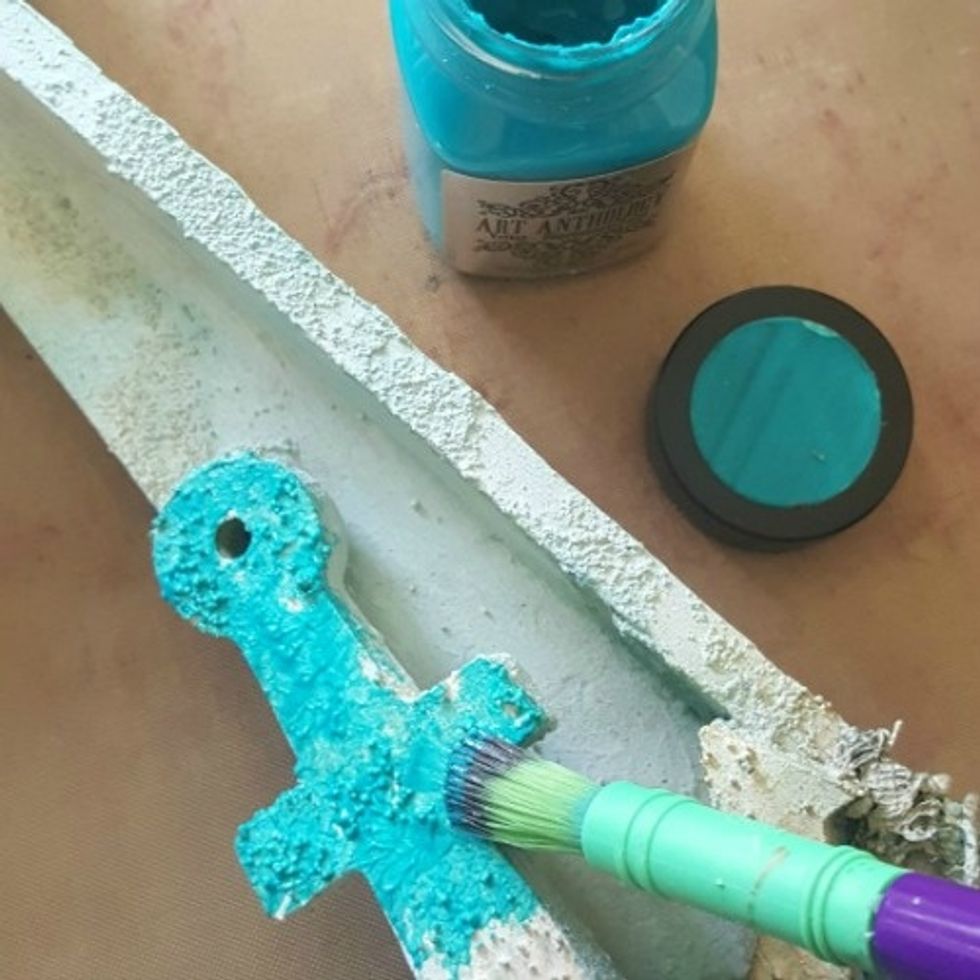 paint anchor with Velvet medium - Fiji