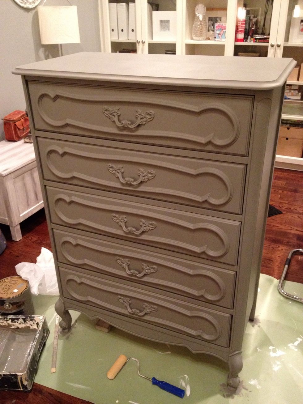 Paint another coat, depending on your color of choice, it can take up to 4 coats before you get a smooth flawless finish. Apply coats thinly, so the look is smooth and no strokes can be seen.