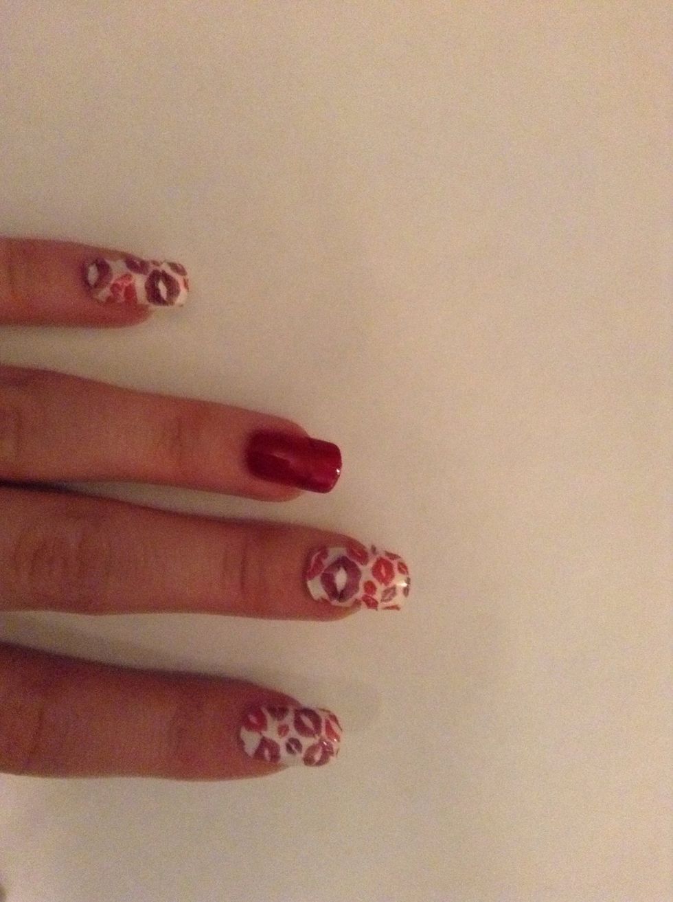 Paint any remaining nails (optional)