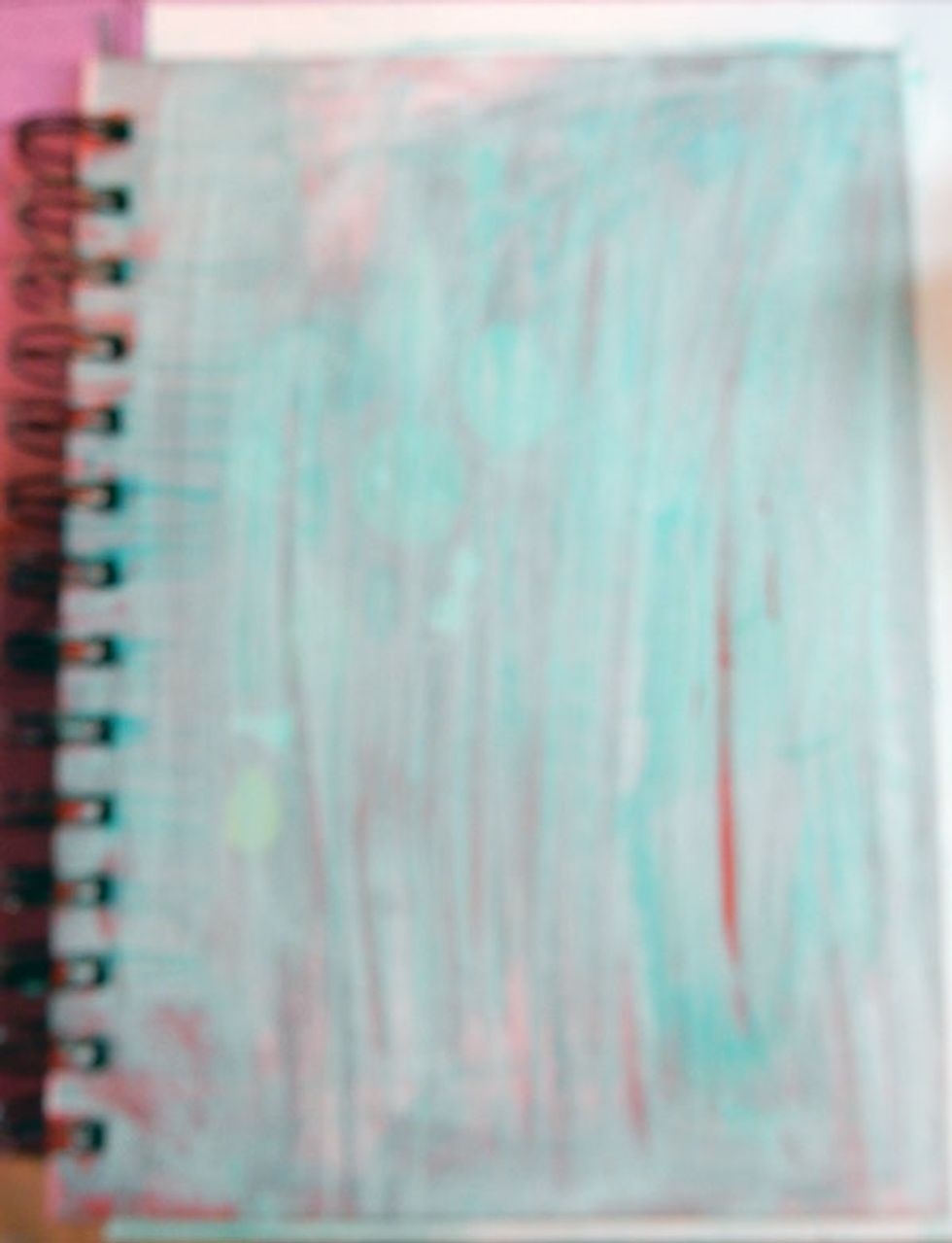 Paint front and back cover with Pixie Sorbet.