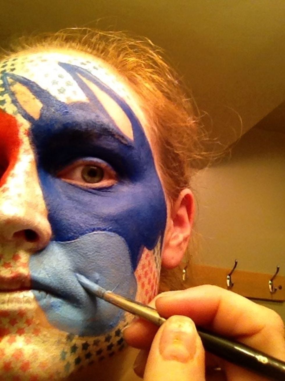 Paint in the nose.