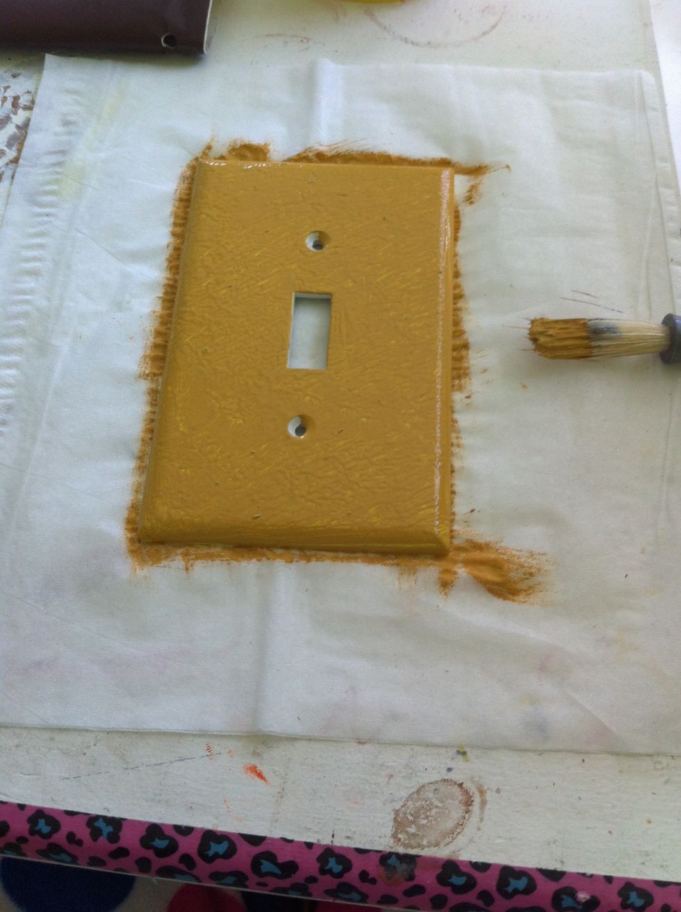 Paint it on after you lay down your napkin