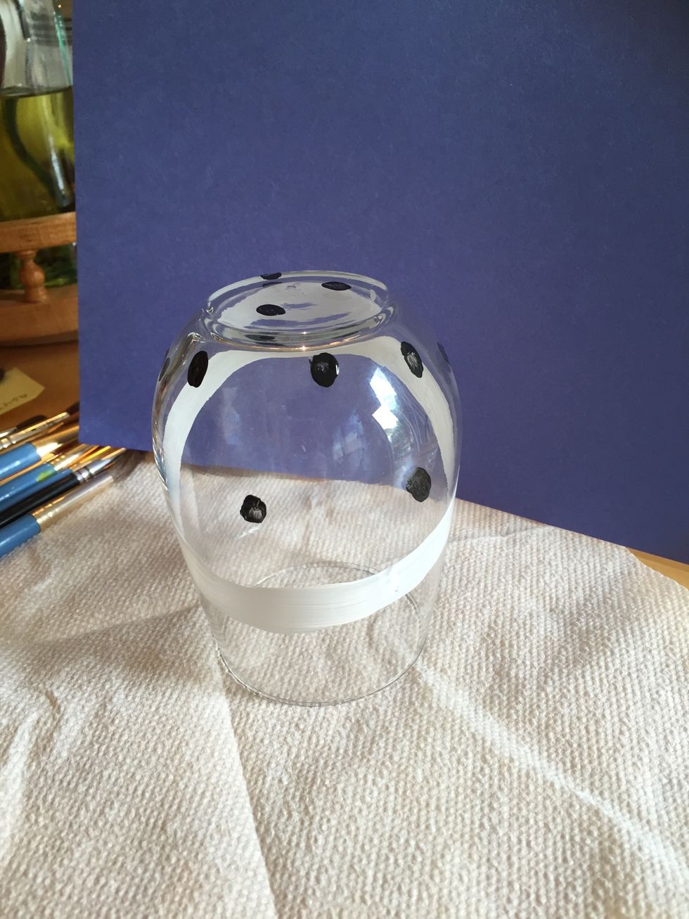 Paint seeds and let dry, (the more paint you have on your brush the longer it will take to dry)