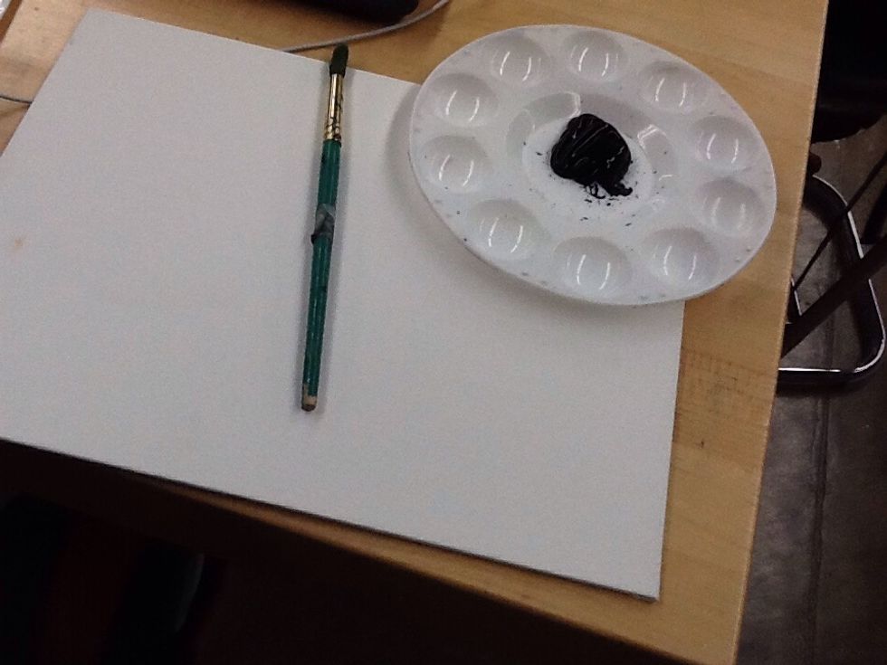 Paint the canvas your main color/background