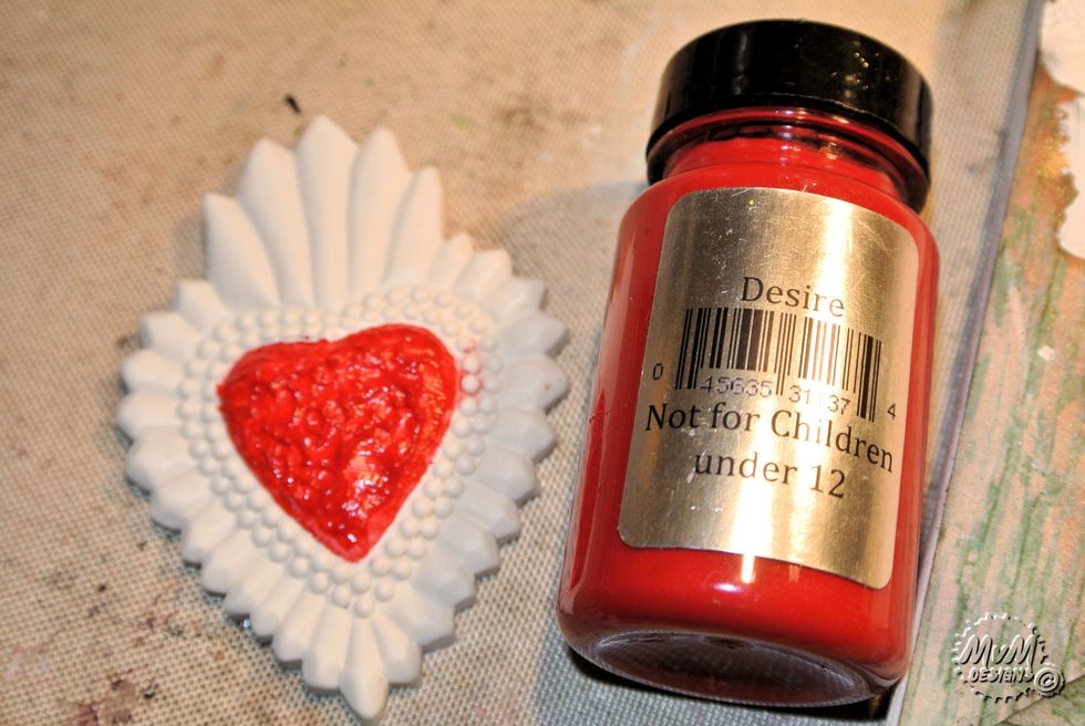 Paint the flaming heart