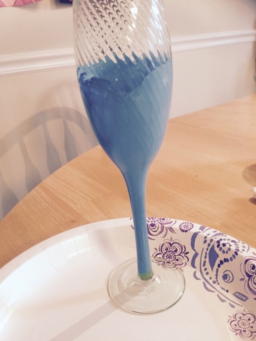 Paint the main part of the tail, the color of your choosing.