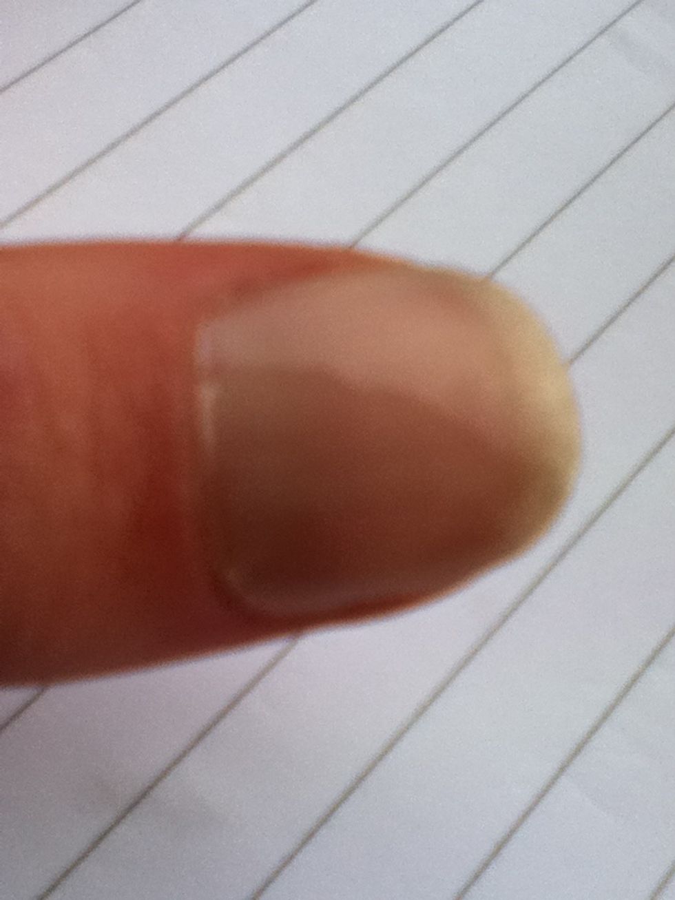 Paint the nail and leave to dry.