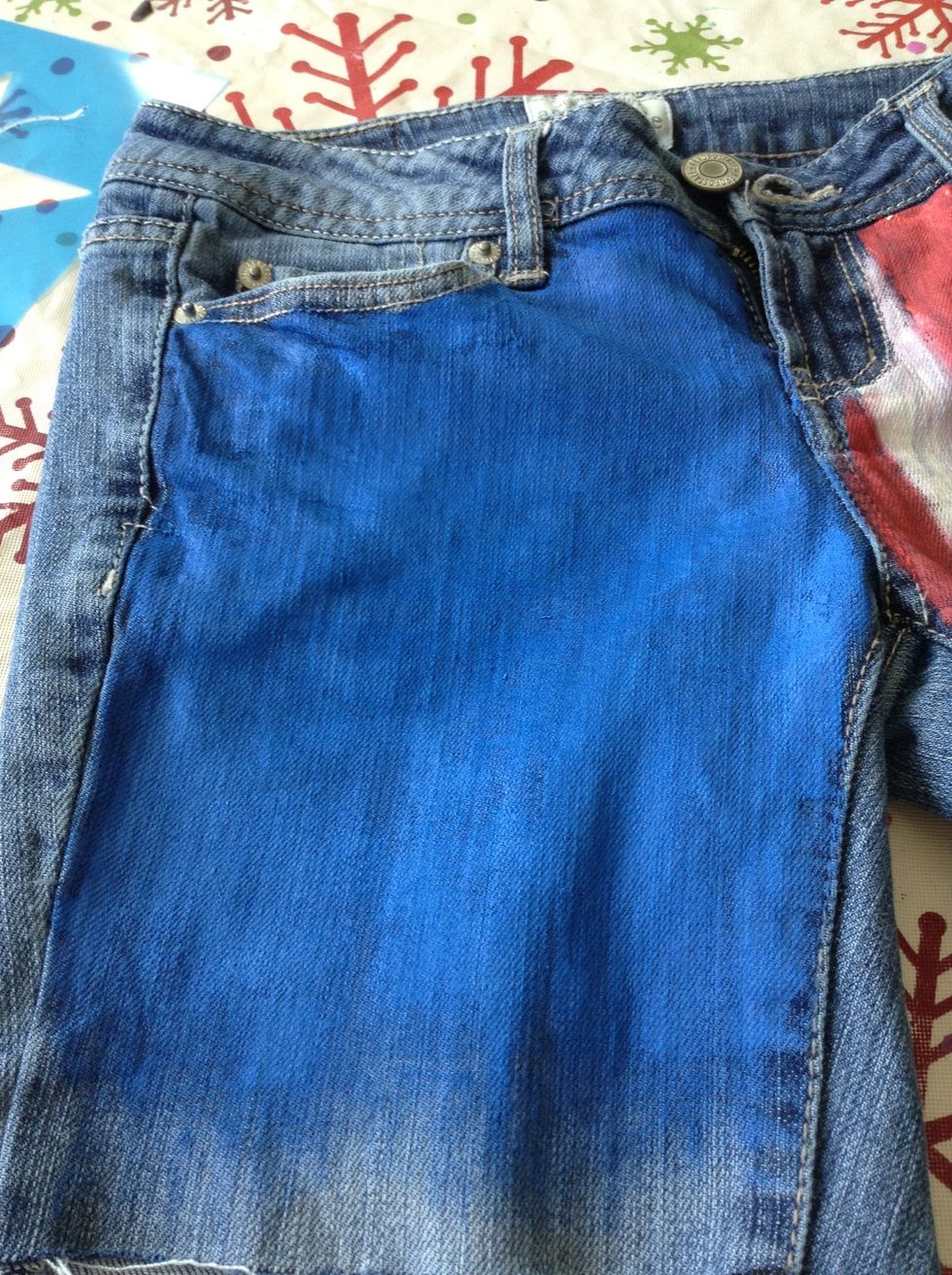 Paint the other side (left in my case) blue.