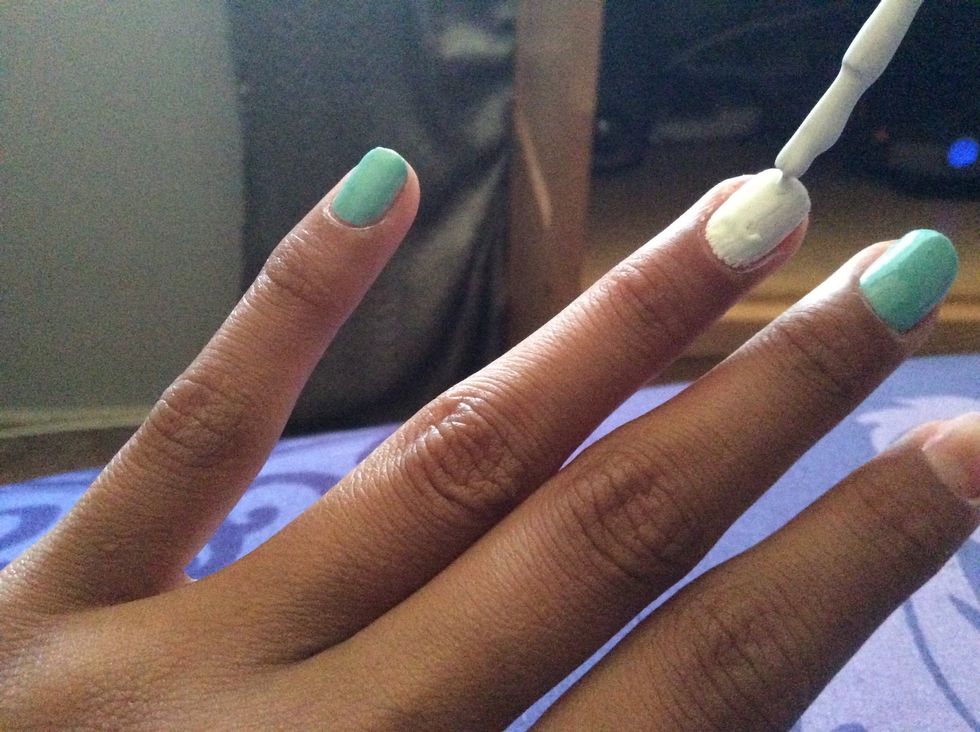 Paint the ring finger white