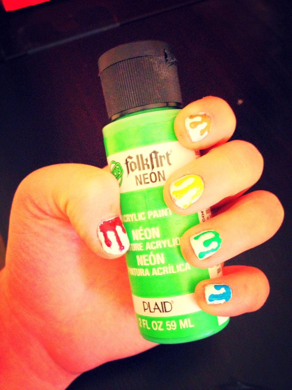 Paint the toilet paper any color your heart desires(: