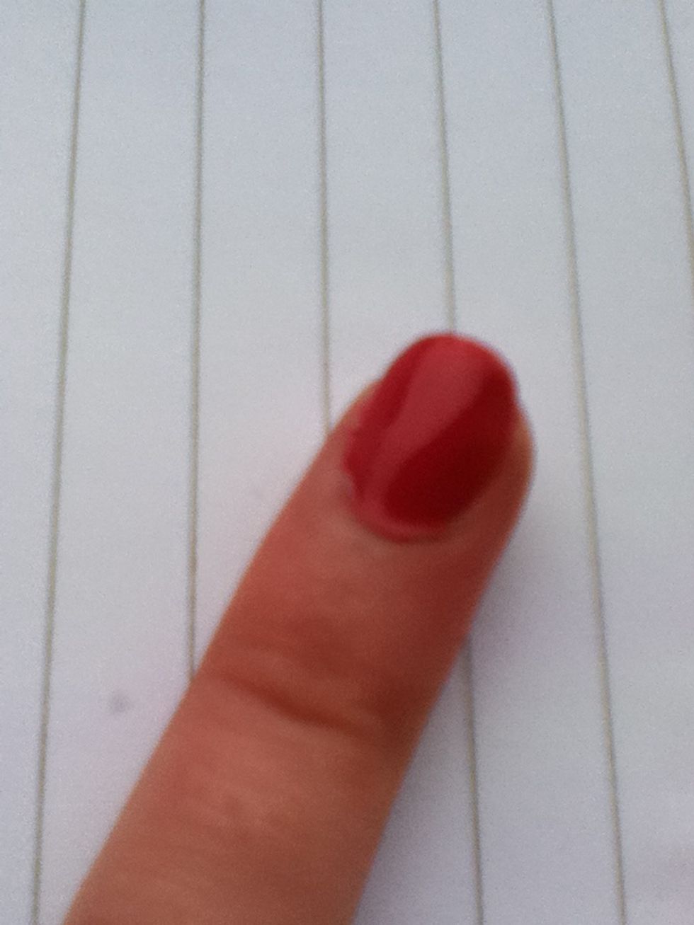 Paint the whole nail with it and leave to dry.