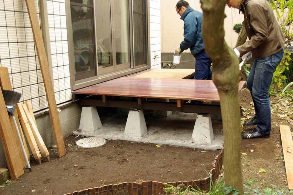 Paint with a preservativeto raise the durability.