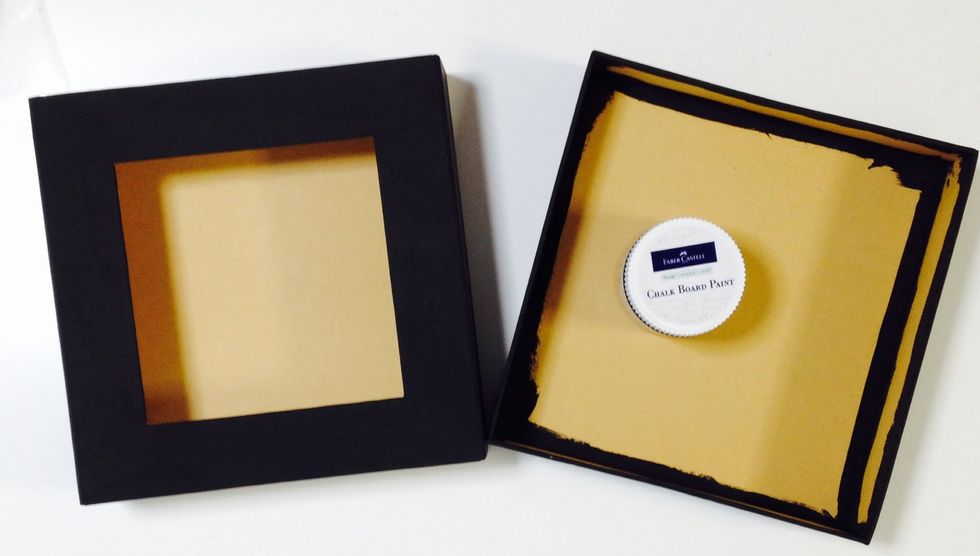 Paint with Faber-Castele Chalk Board Paint