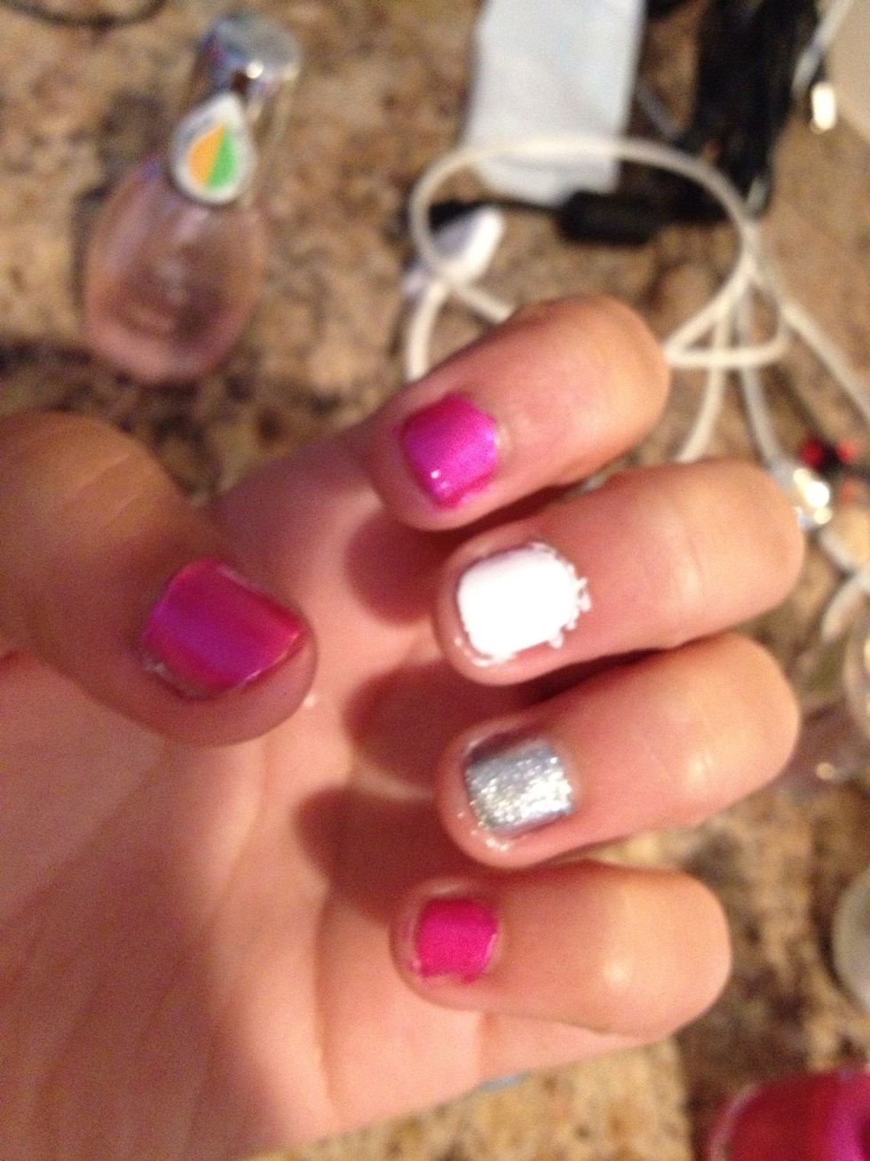 Paint your middle finger white.