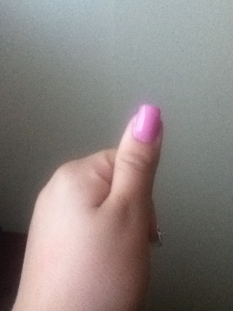Paint your nail pink.