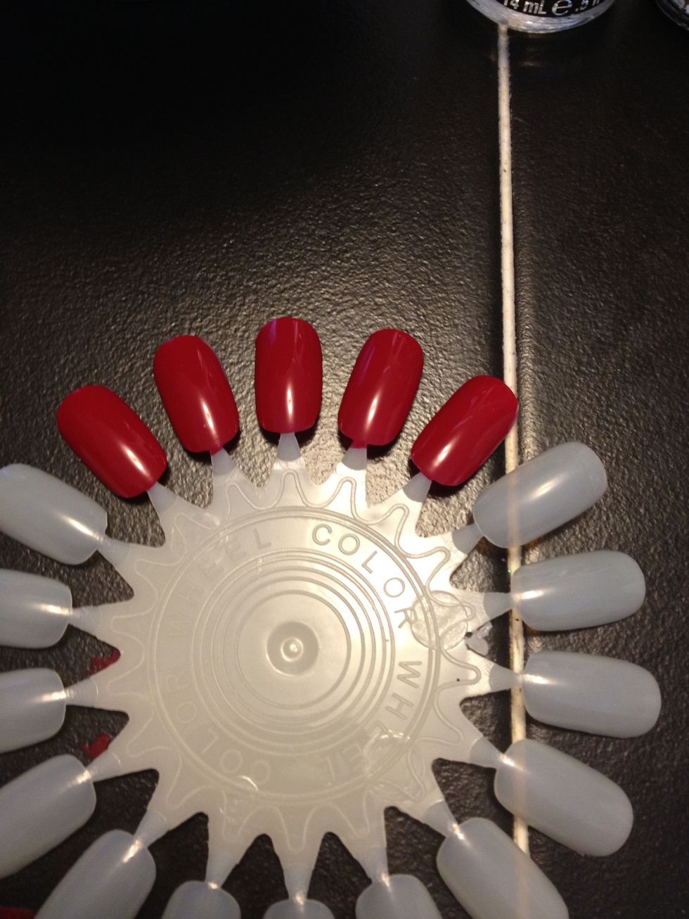 Paint your nails a beautiful bright red :)