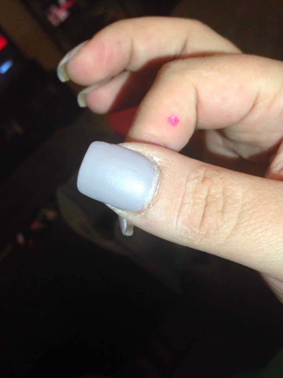 Paint your nails a brownish grey