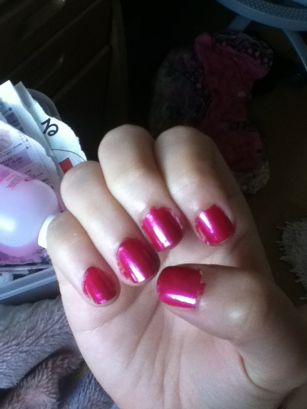 Paint your nails a color you want.