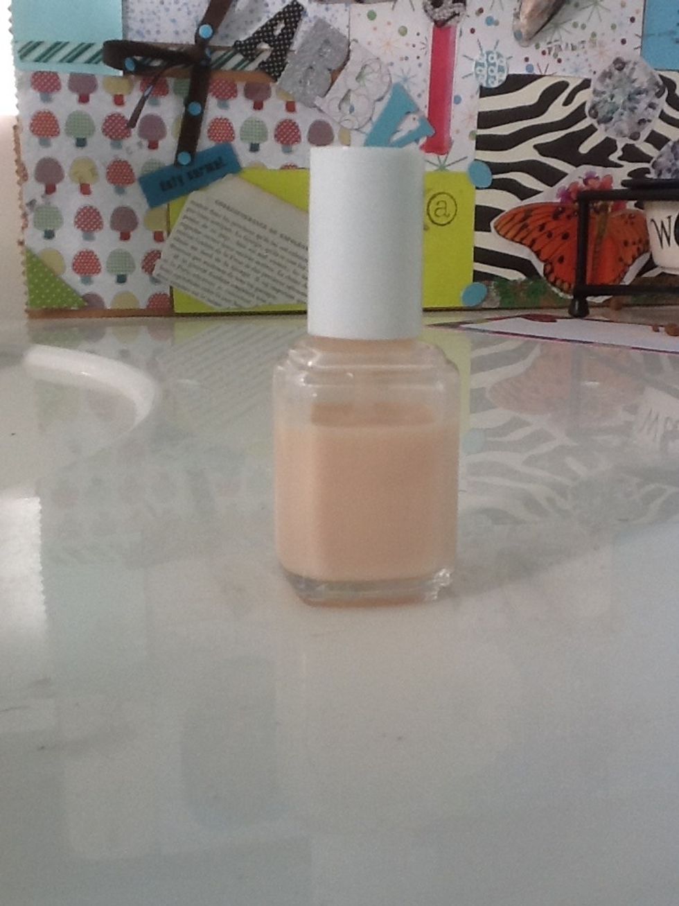 Paint your nails a light base color and wait until they are COMPLETELY dry