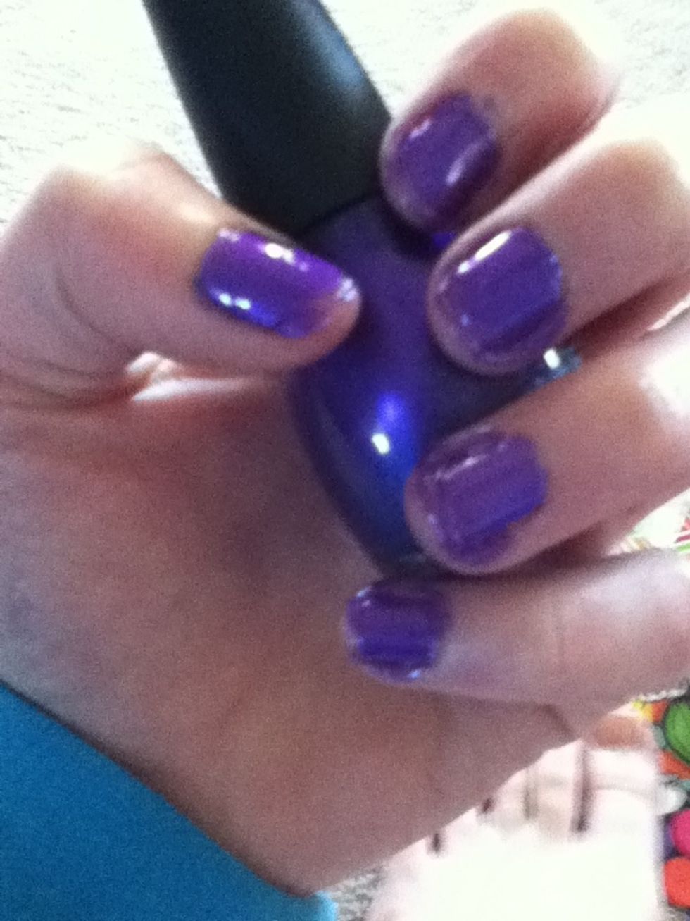 Paint your nails and let them dry