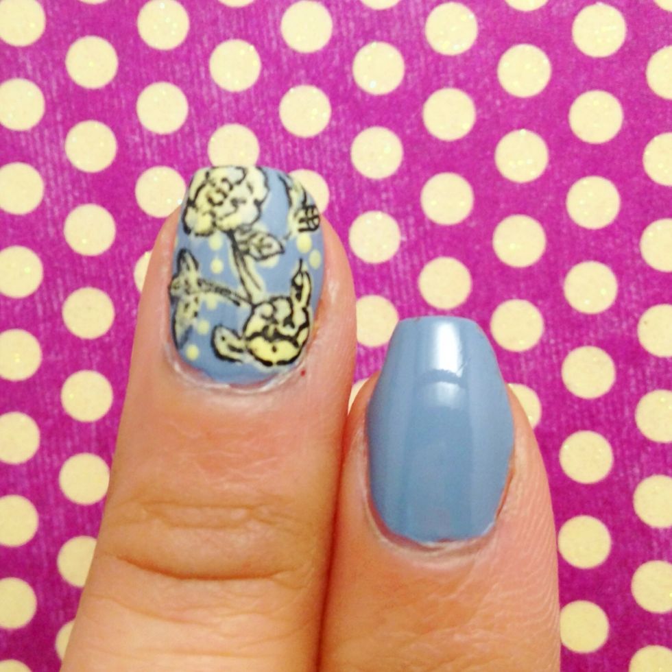 Paint your nails pale blue