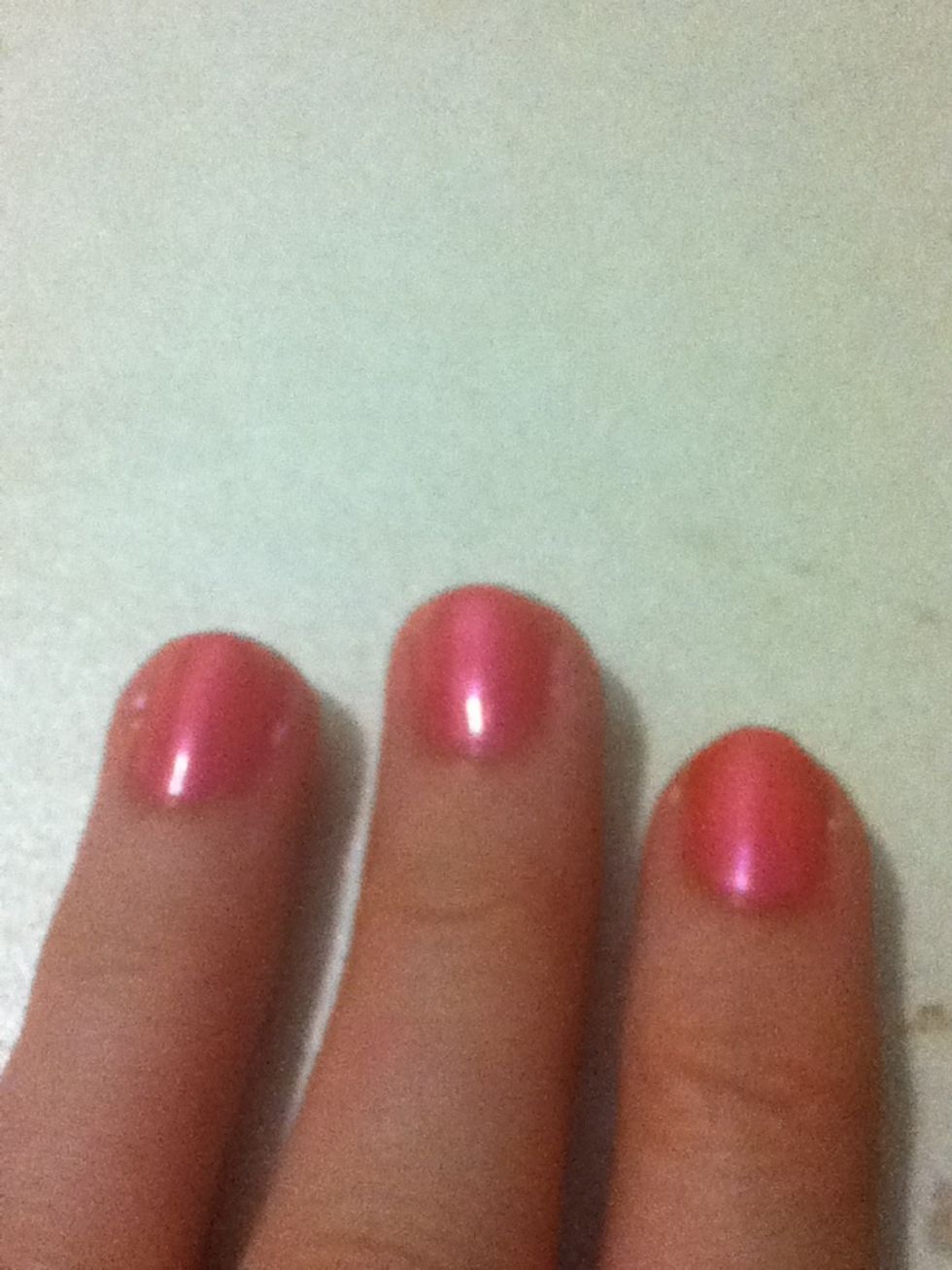 Paint your nails the coral/metallic pink