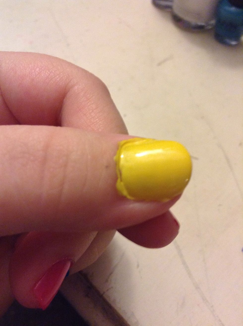 Paint your thumb yellow if you want the PacMan, or one of the other colors if you just want ghosts.