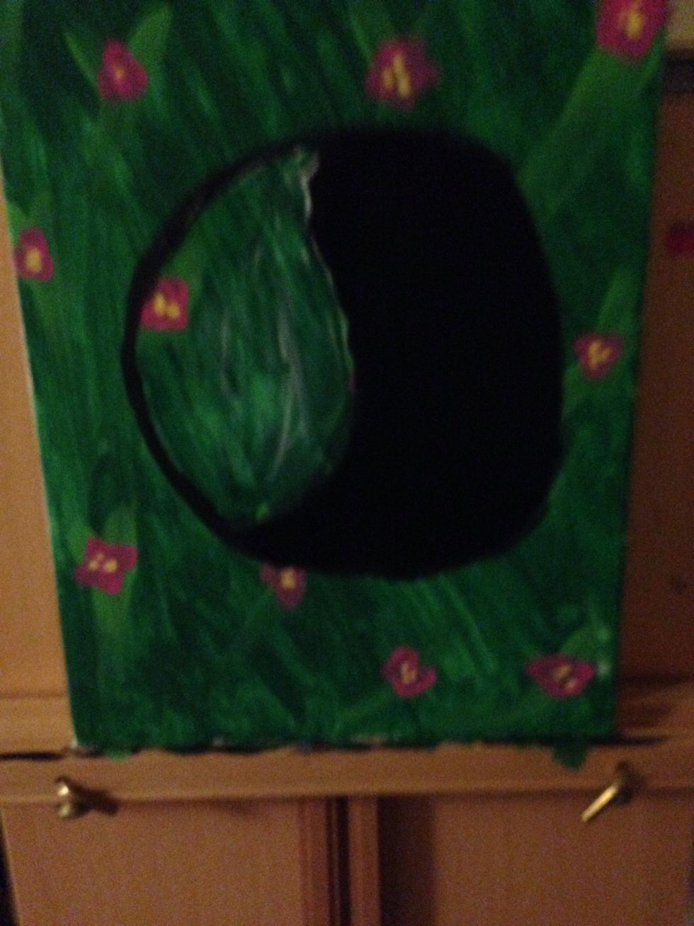 Painted the other side black
