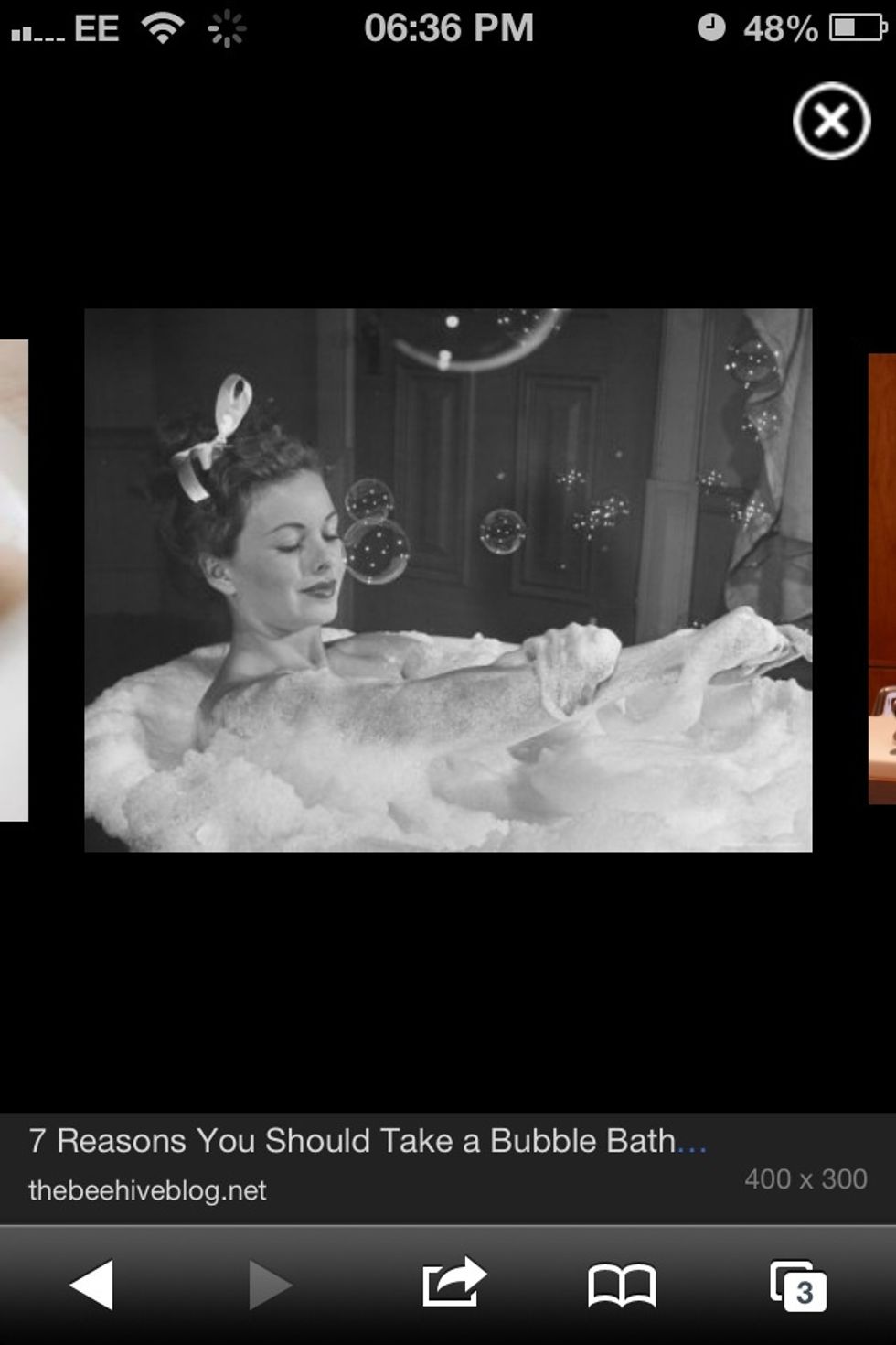Pamper yourself! Take a big, hot, bubble bath and simply relax!