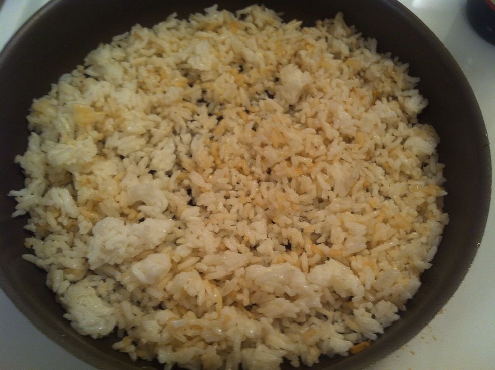 Pan Fry them until they smell like rice lol wtf