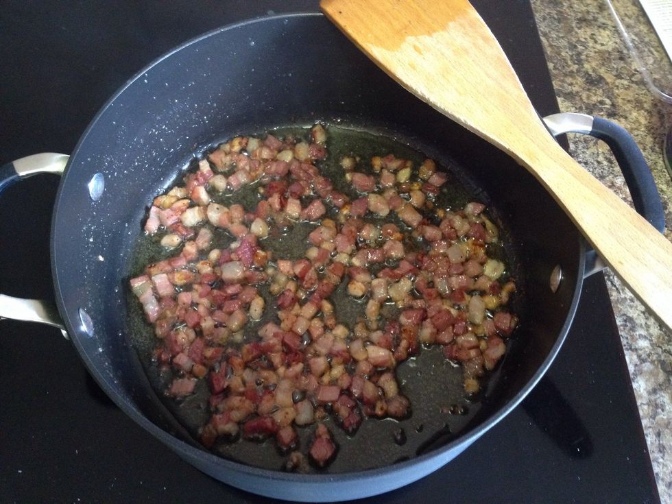 Pancetta is done!