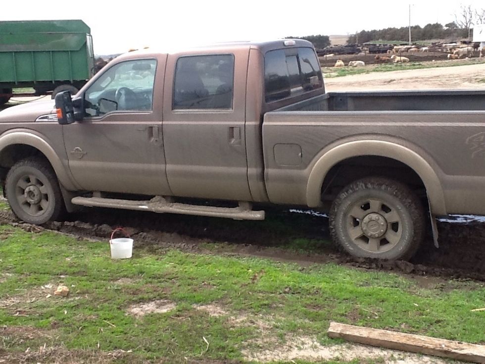 Park your vehicle in an area where water can drain so that it doesn't create large puddles everywhere.