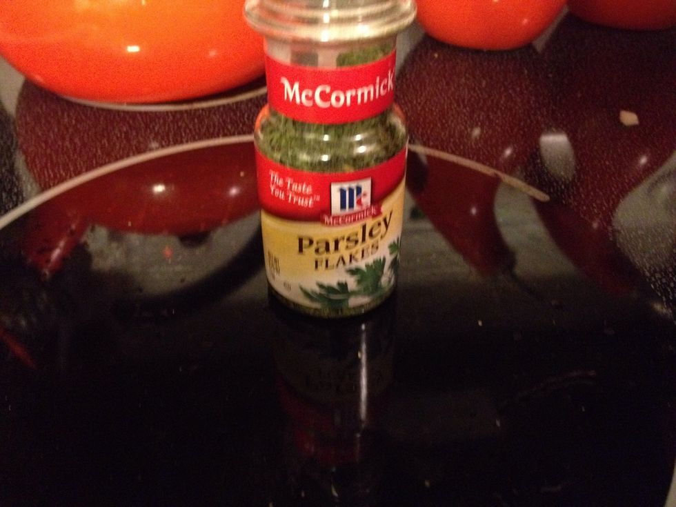 Parsley large dash to taste