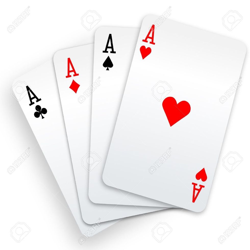 Part 3; What to do with your aces: You should try and get rid of all your aces before anyone goes out because aces are 15 points against you if you have them in your hand.