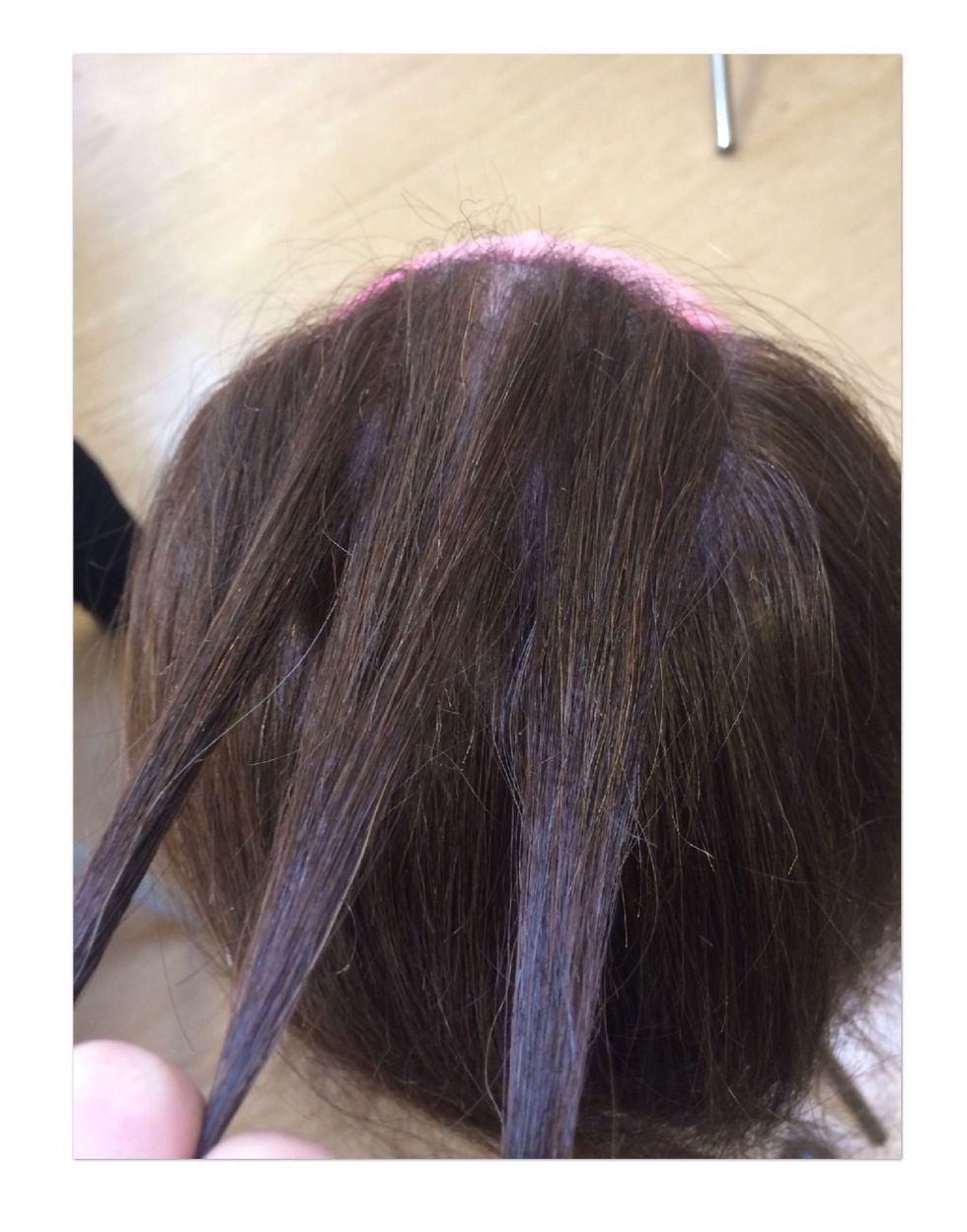 Part the sections into three equal strands