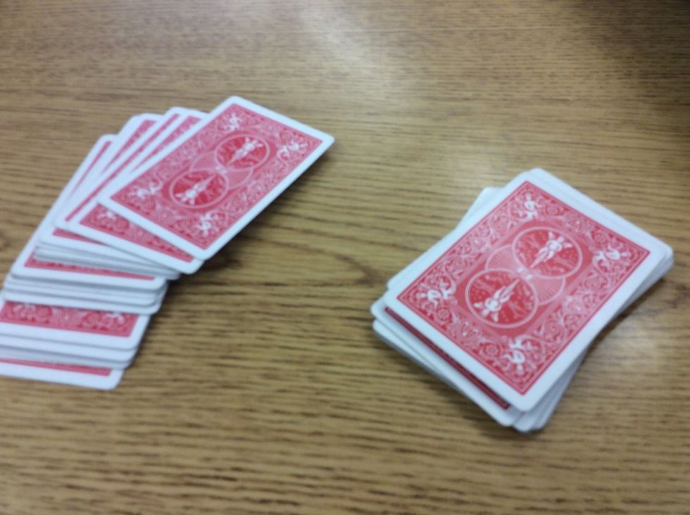 Pass out 7 cards to everyone