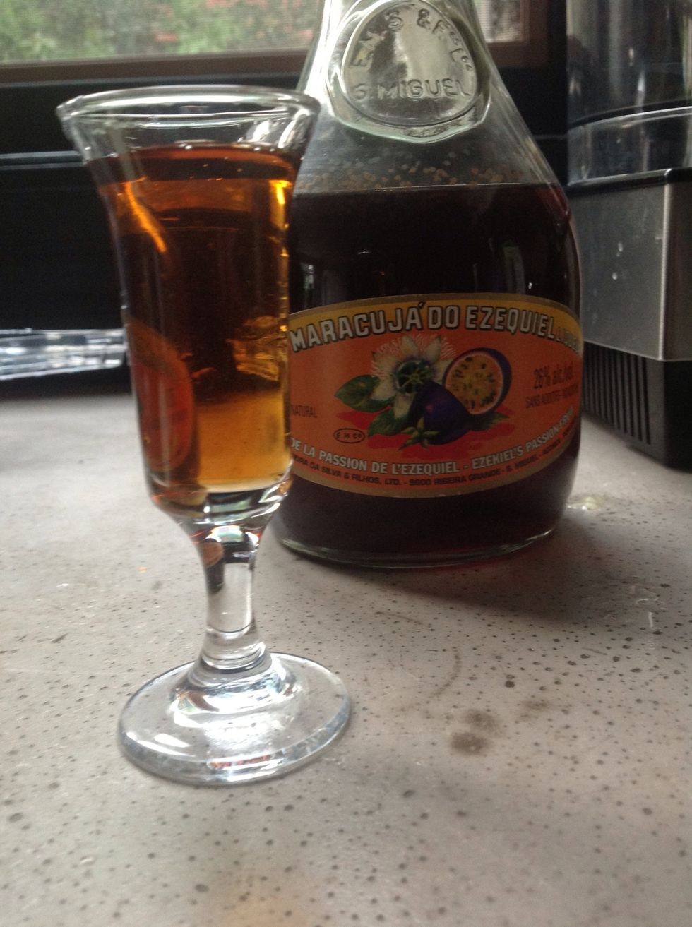 Passion fruit liqueur just for the heck of it.