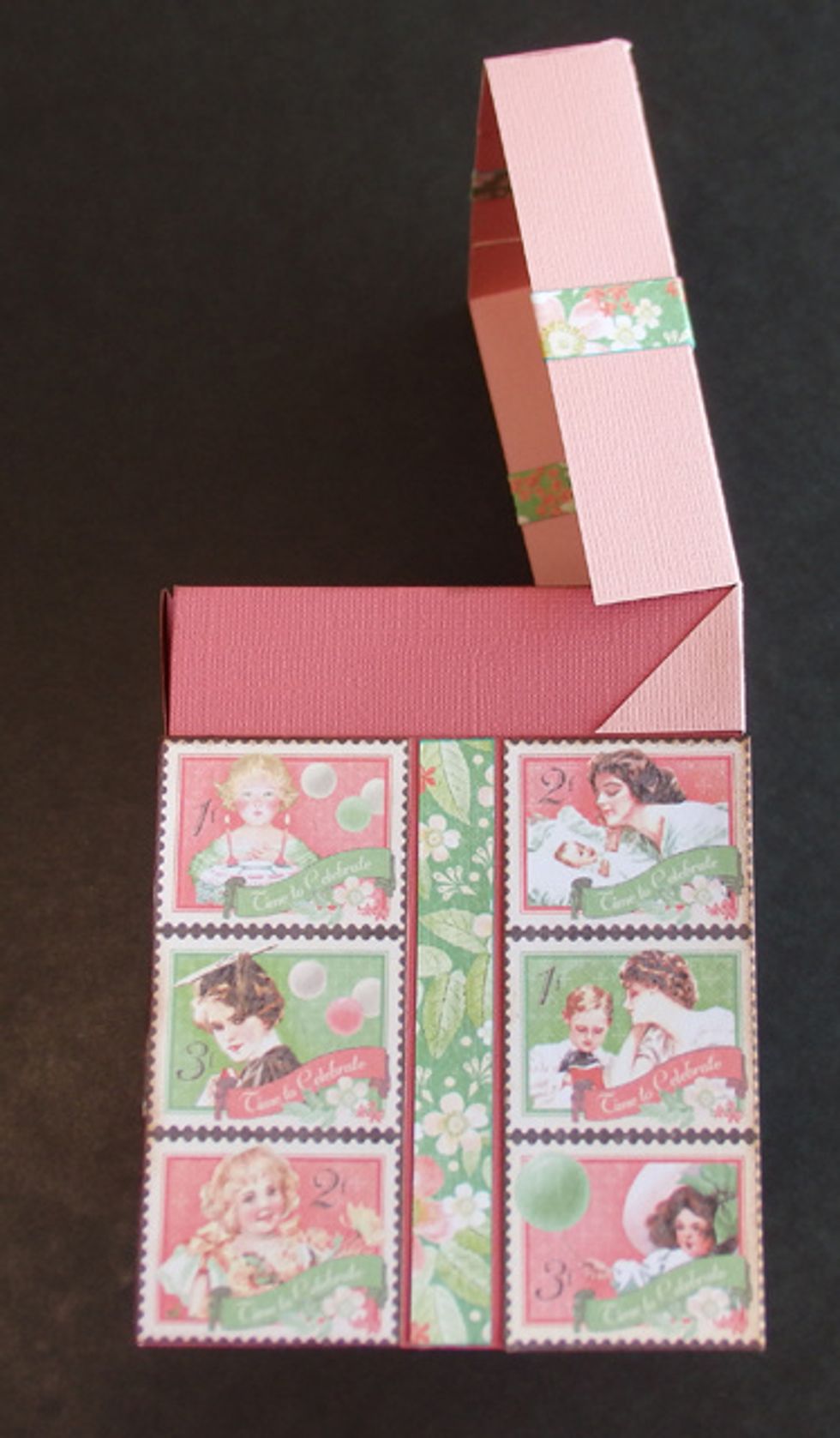 Paste both side like this