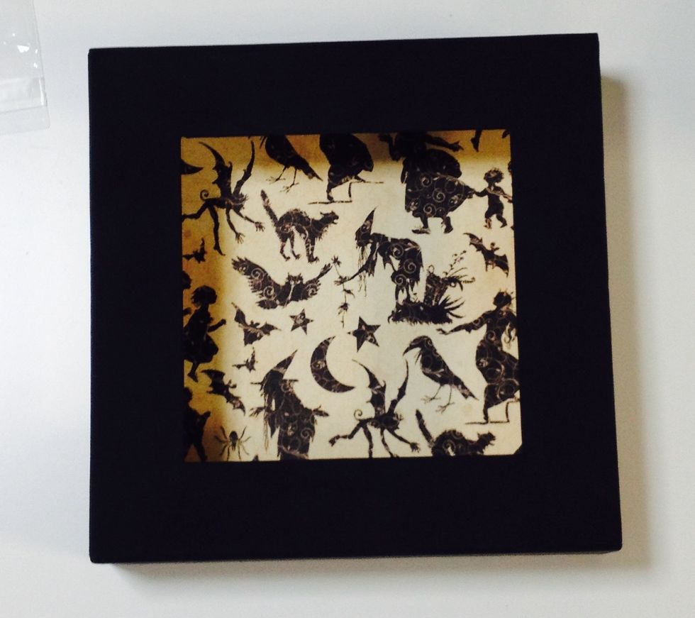 Paste inside as shown from Graphic45 An Eerie Tale12'paper pad