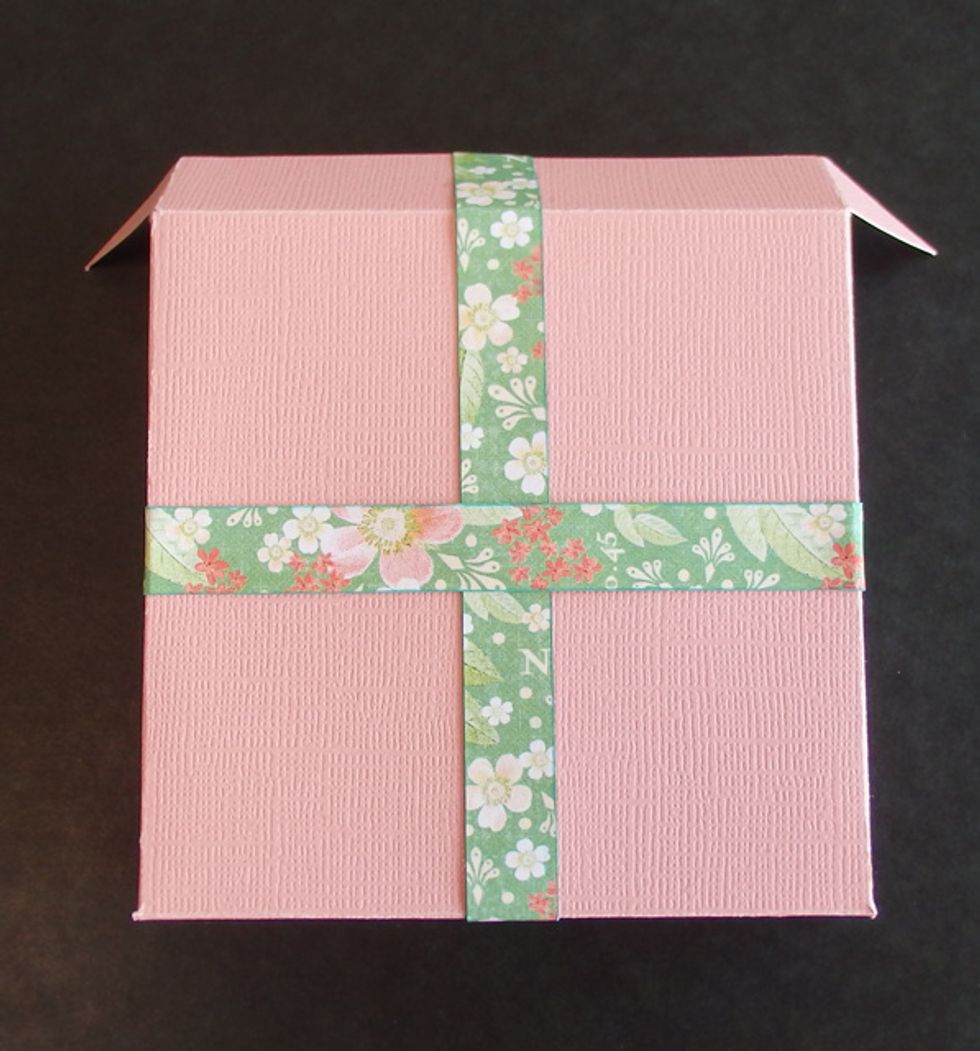 Paste long strip and cut like a ribbon