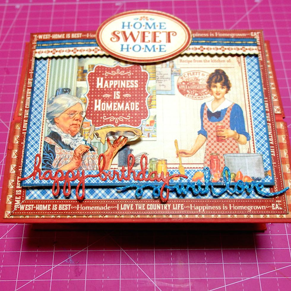 Paste this decoration to bottom half part of lid