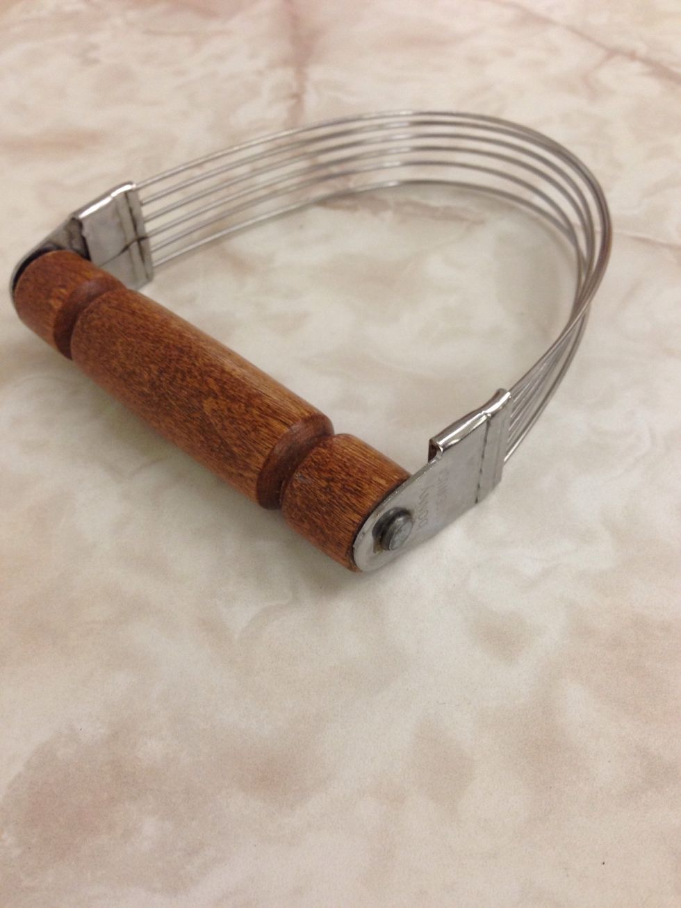 Pastry blender  This is used to mix in fat to flower  I can use this when I am in the kitchen
