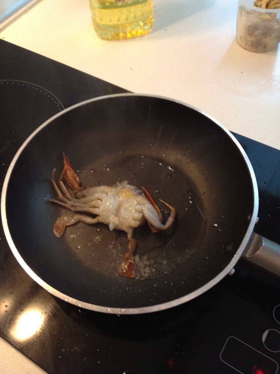 Pat dry and fry them on high heat on both side