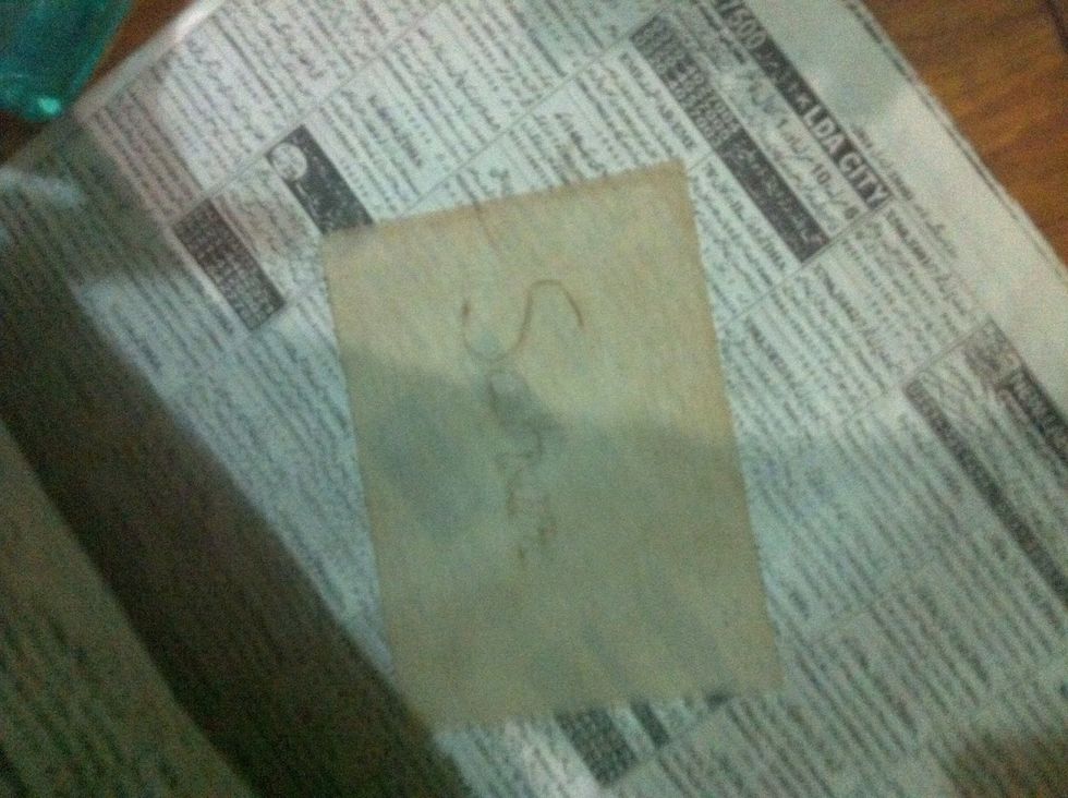 pat dry with newspaper