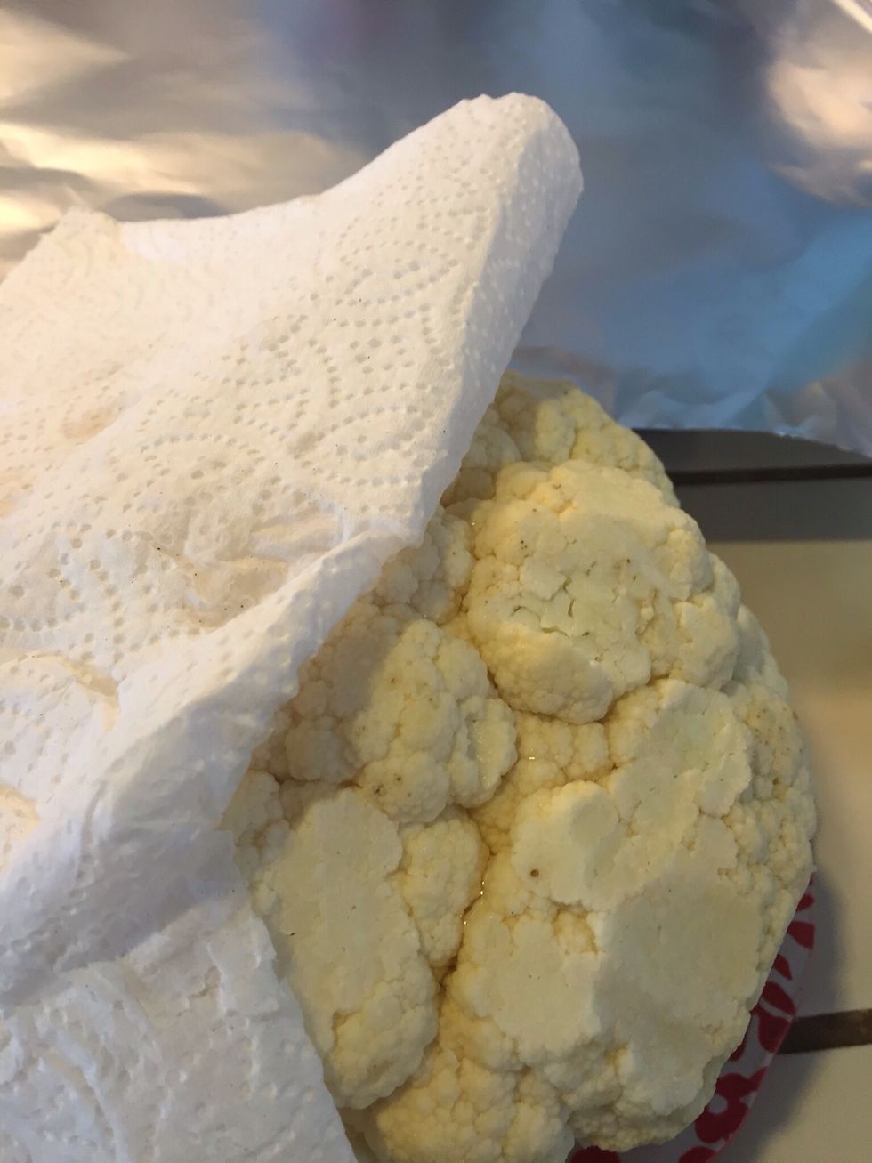 Pat dry with paper towels.