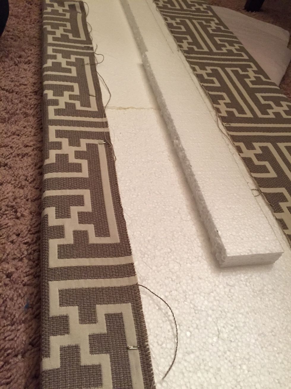 Patterns are great!! They will help ensure you are pinning the fabric straight on the board. Nobody wants the fabric on the valence to be sideways, right?