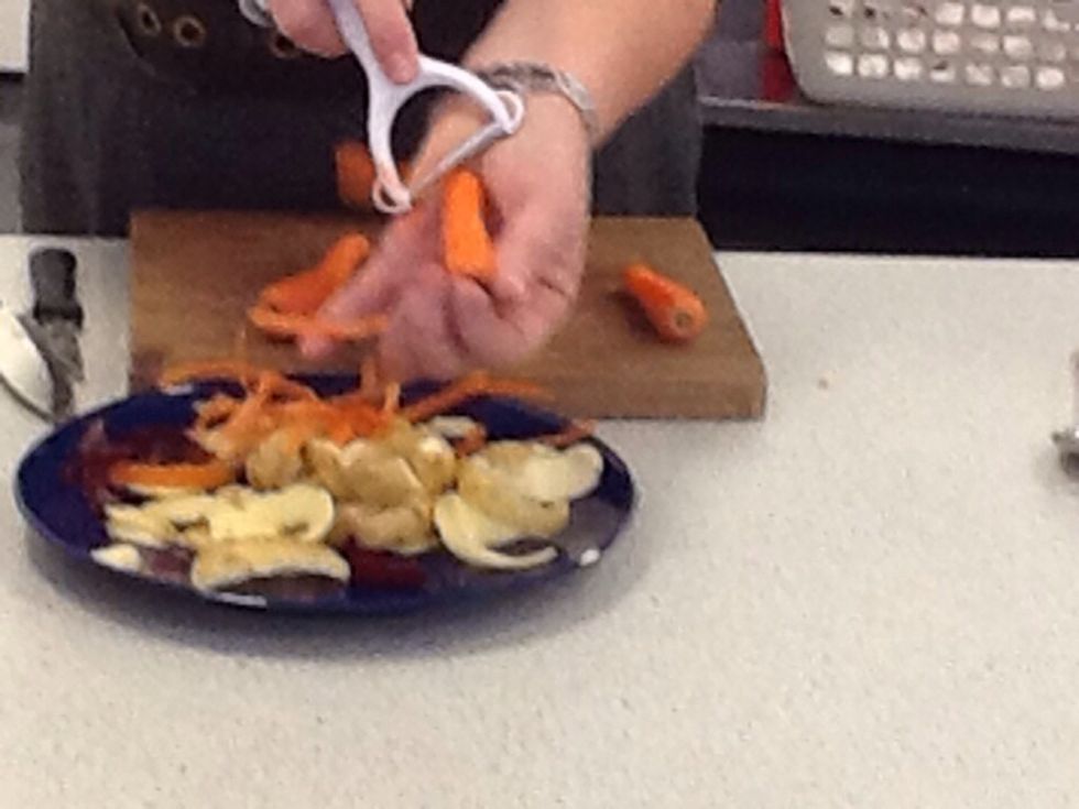 peal the carrots