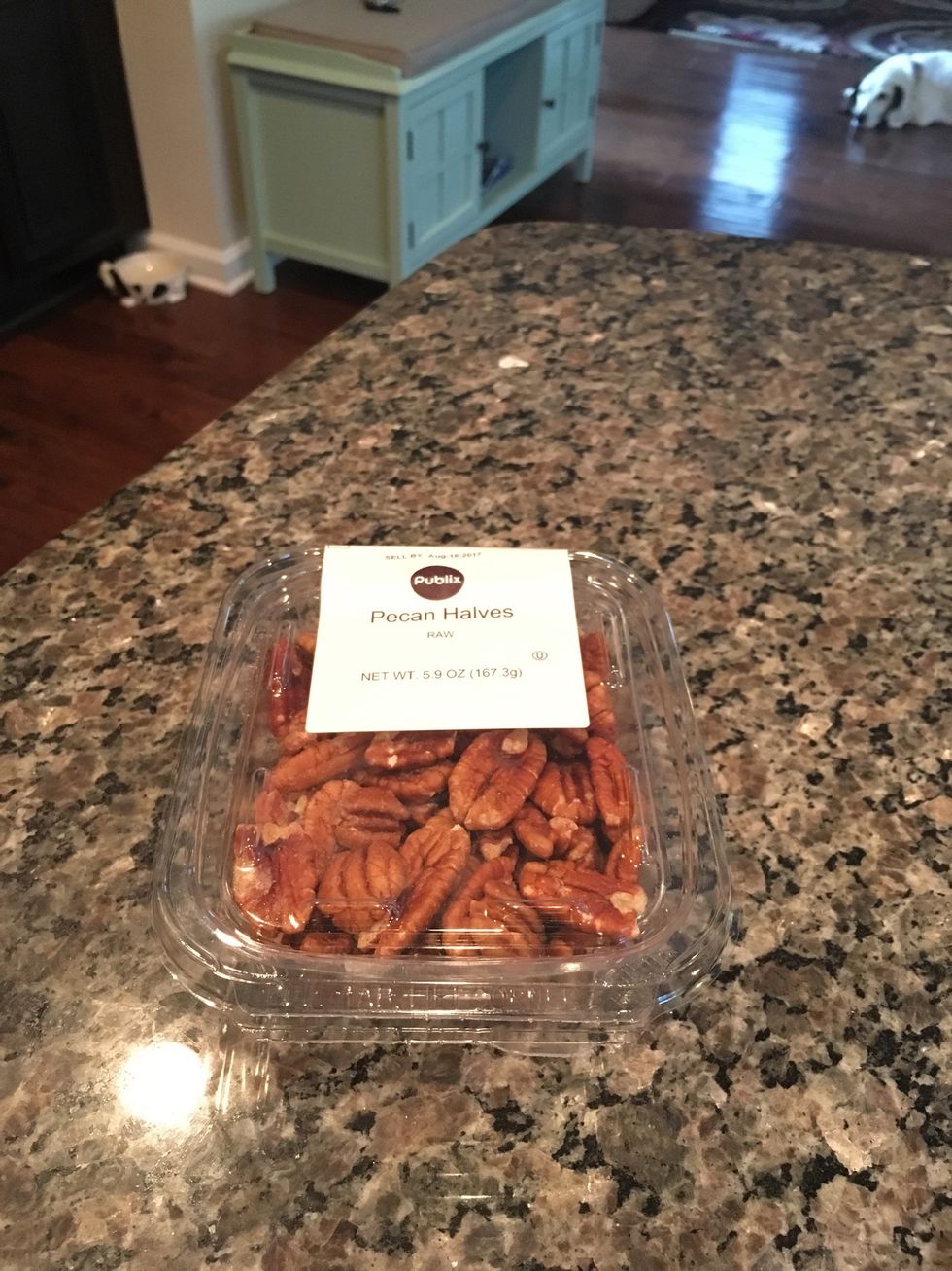 Pecans can also be added the frosting if you would like.