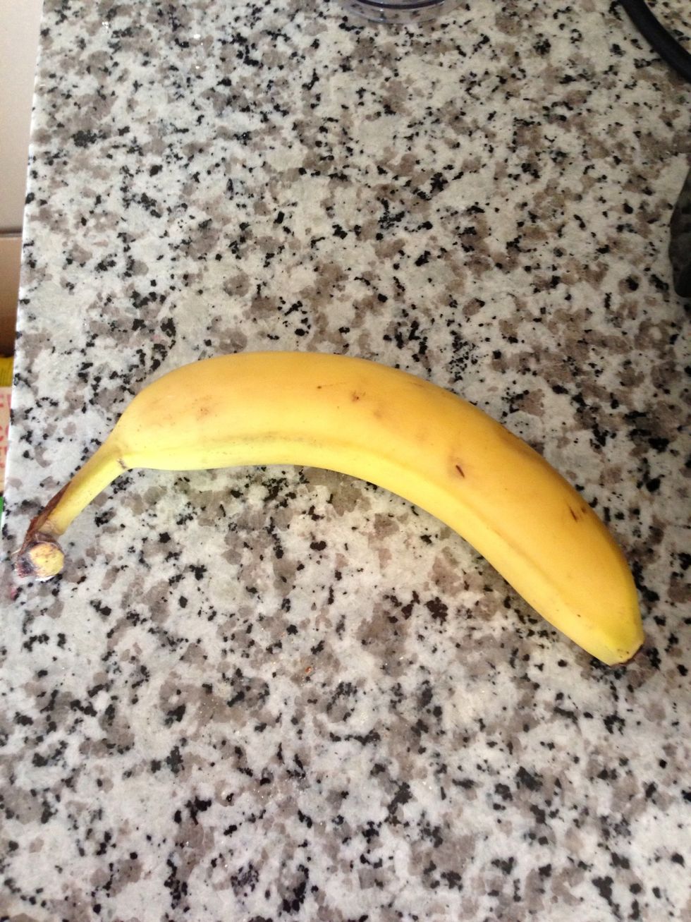 Peel and add banana