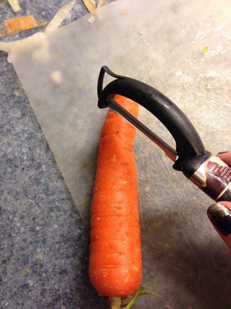 Peel carrot